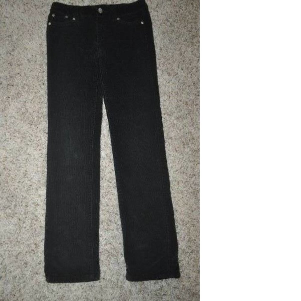 Tractr Corduroy Pants 14 Girls Black Skinny Stretch 5 Pocket